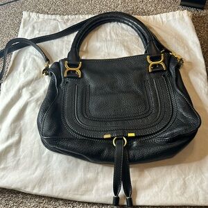 Chloe leather crossbody with strap & handles